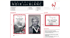 Desktop Screenshot of leseditionsnoirsurblanc.fr